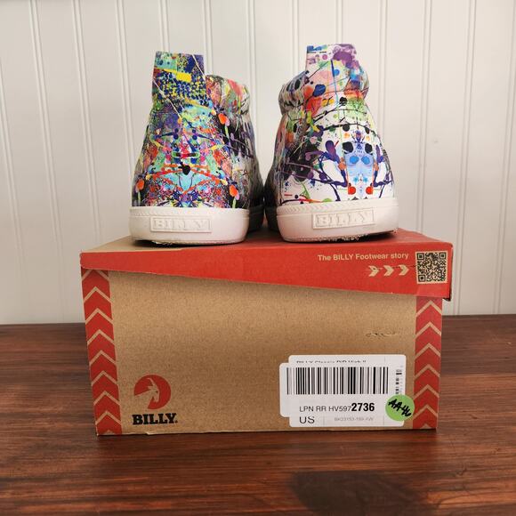 Billy Size 6W Kids Lilia's Eye Candy Classic DJR II High Tops Easy Access Shoe - Picture 13 of 13